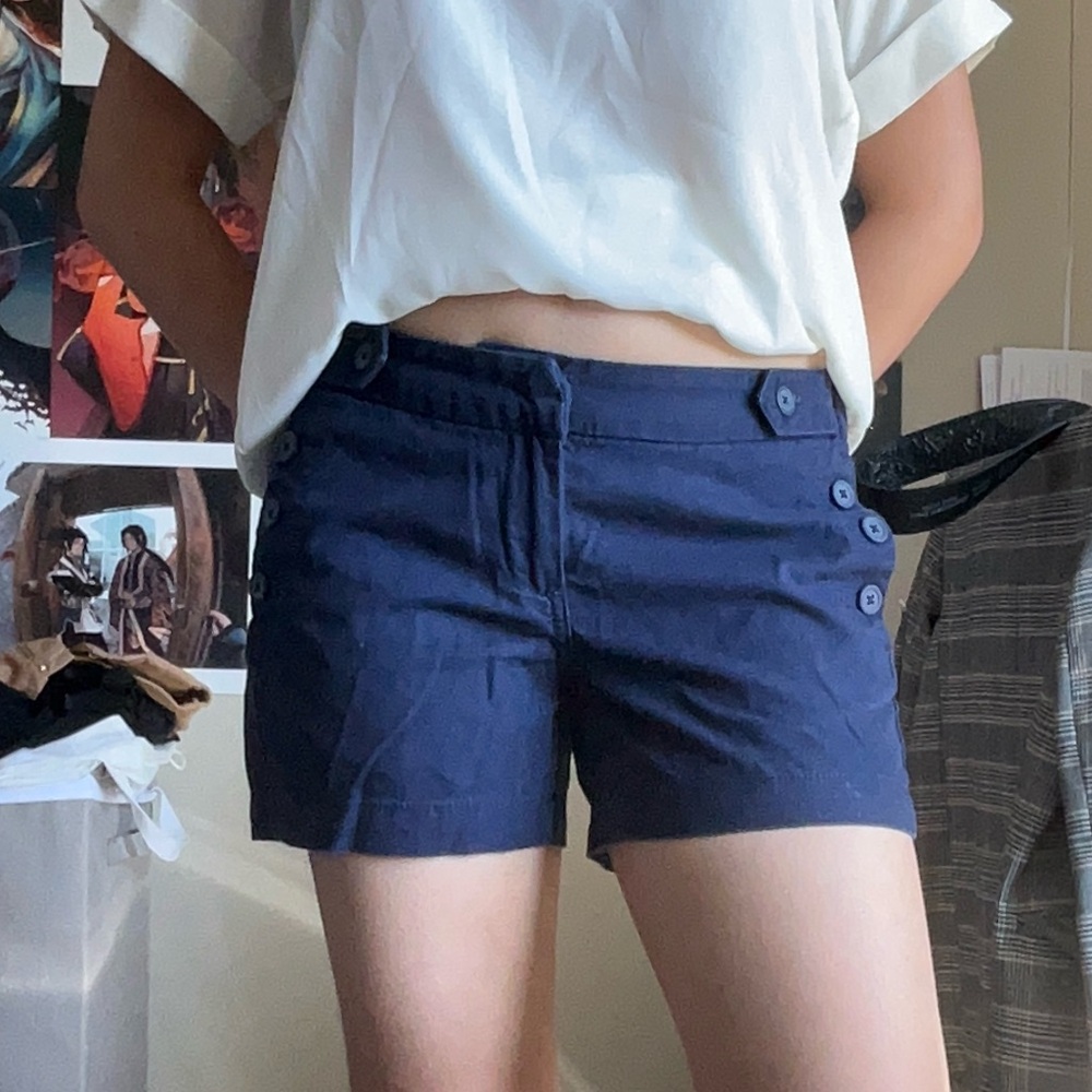 Blue Mini Sailor Shorts